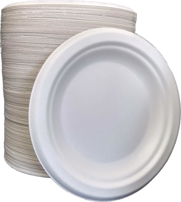 125 Mayax Bagasse Plates - 15cm - disposable tableware, Eco-Friendly, Biodegradable and Compostable